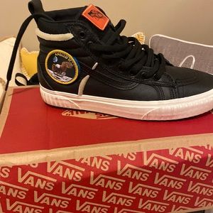 Black high top sneaker